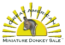 Great American Miniature Donkey Sale Logo - Transparent Bkg